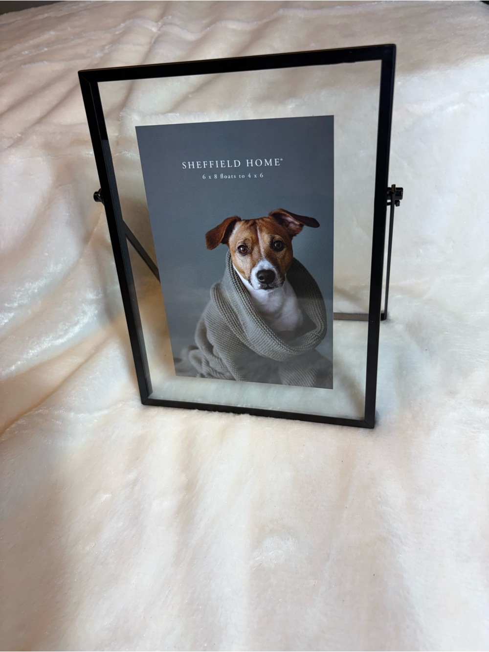 Sheffield Home Black Metal Double-Sided Floating Picture Frame